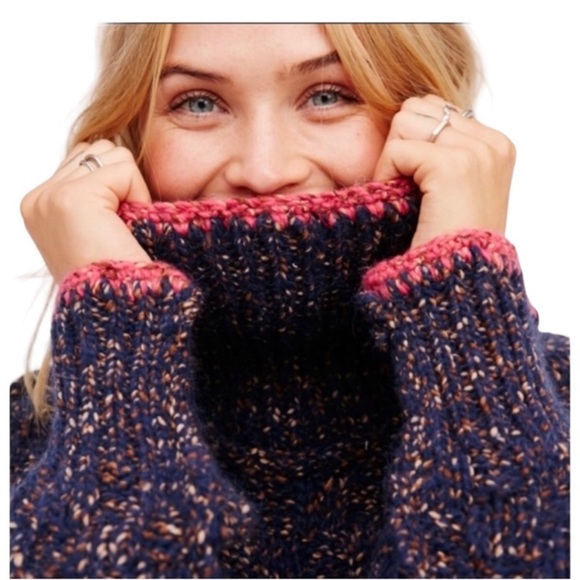 Free People Alpaca wool Echo oversized chunky mohair sweater - Picture 1 of 8